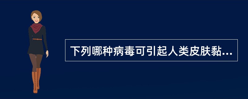 下列哪种病毒可引起人类皮肤黏膜疣状病变（）