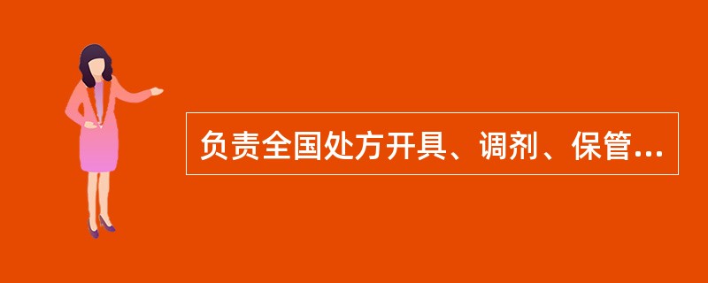 负责全国处方开具、调剂、保管相关工作的监督管理部门是（）。