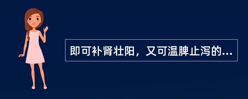 即可补肾壮阳，又可温脾止泻的是（）