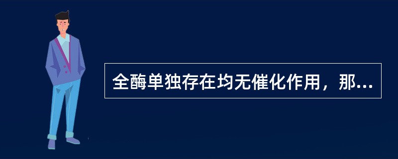 全酶单独存在均无催化作用，那么它需要什么条件才能发挥作用？