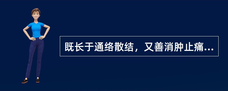 既长于通络散结，又善消肿止痛的药物是（）。