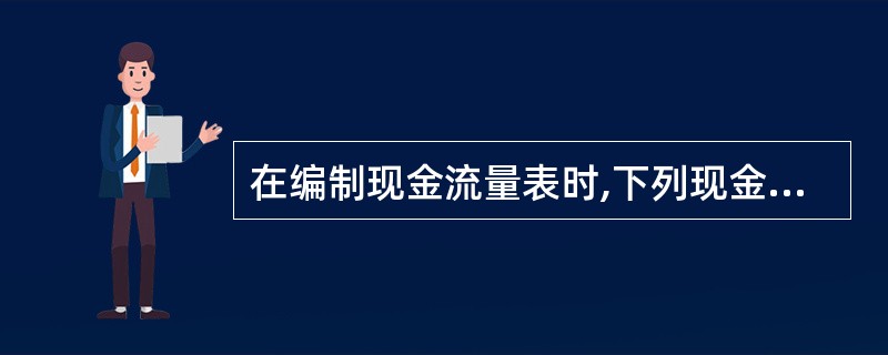 在编制现金流量表时,下列现金流量中属于经营活动产生的现金流量的有( )。