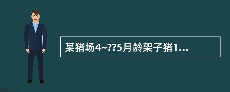 某猪场4~??5月龄架子猪1月突然发病,体温41°C左右,不吃,精神沉郁,喜卧不