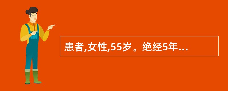 患者,女性,55岁。绝经5年,近3个月阴道水样白带,近半月出现阴道间断少量流血。