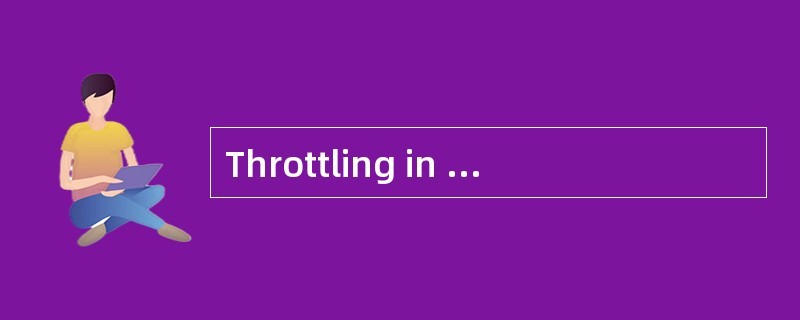 Throttling in the _____ line of a centri