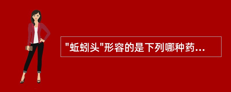 "蚯蚓头"形容的是下列哪种药材的性状鉴别特征A、川木香B、银柴胡C、党参D、人参