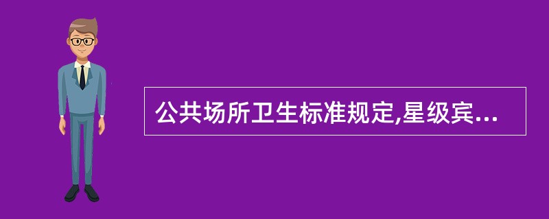 公共场所卫生标准规定,星级宾馆饭店和带空调的旅店客房一氧化碳浓度标准为A、3mg