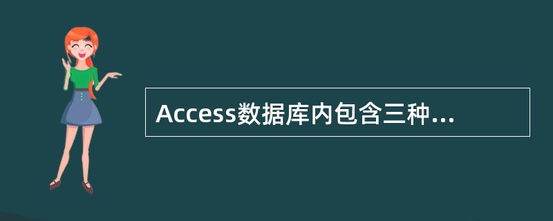 Access数据库内包含三种关系方式,即一对一、一对多、()。