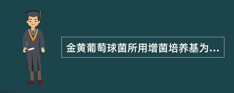 金黄葡萄球菌所用增菌培养基为A、1.5%氯化钠肉汤B、2.5%氯化钠肉汤C、3.