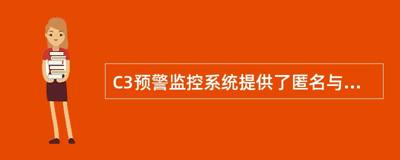 C3预警监控系统提供了匿名与实名两种风险信息举报方式。