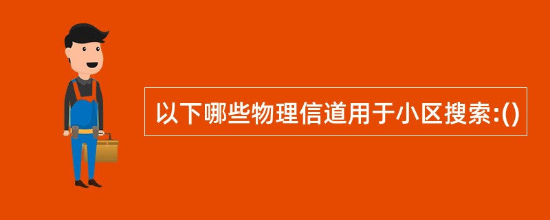 以下哪些物理信道用于小区搜索:()
