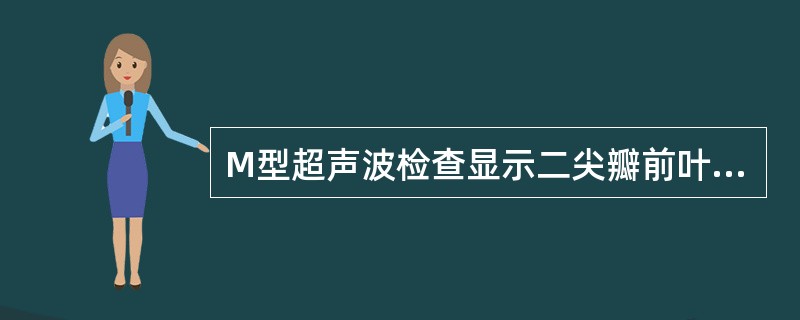 M型超声波检查显示二尖瓣前叶曲线双峰消失,呈城墙样改变,这是A、二尖瓣关闭不全B