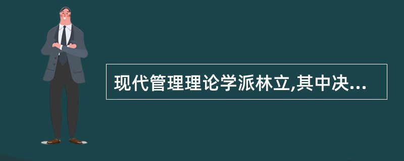 现代管理理论学派林立,其中决策理论学派的主要代表人物是:( )