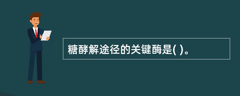 糖酵解途径的关键酶是( )。