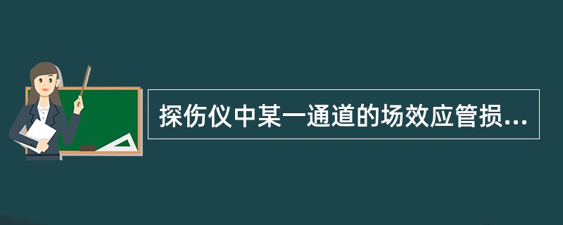 探伤仪中某一通道的场效应管损坏,则该通道停止工作。()