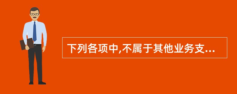 下列各项中,不属于其他业务支出的是( )。