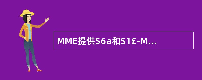 MME提供S6a和S1£­MME接口。()
