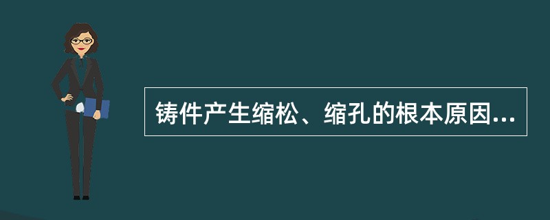 铸件产生缩松、缩孔的根本原因( )。