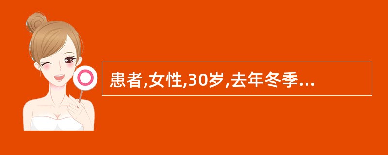 患者,女性,30岁,去年冬季发生进食后胃区痛,且有呃逆、反酸,持续约20天。查体