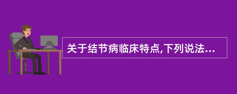 关于结节病临床特点,下列说法错误的是A、多见于20~40岁B、肺部影像学改变明显