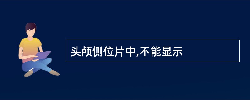 头颅侧位片中,不能显示