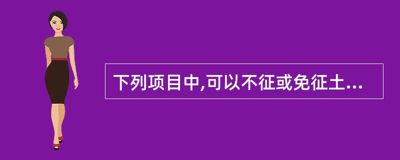 下列项目中,可以不征或免征土地增值税的有()。