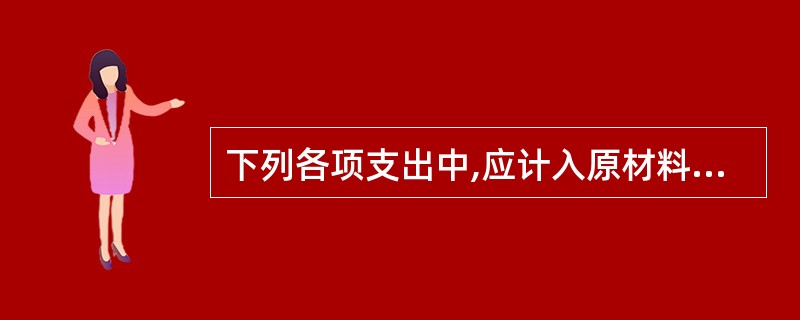 下列各项支出中,应计入原材料成本的有( )