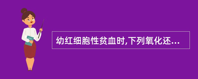 幼红细胞性贫血时,下列氧化还原酶显著升高的是A、LDHB、CKC、ALPD、AC