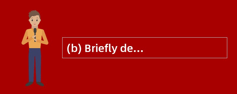 (b) Briefly describe the way in which a