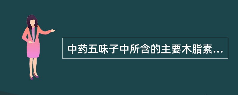 中药五味子中所含的主要木脂素是( )。