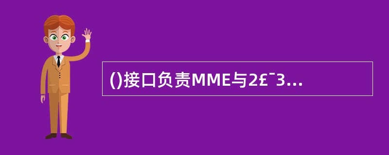 ()接口负责MME与2£¯3G CS域的MSC£¯VLR之间 的互联互通。 -
