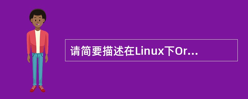 请简要描述在Linux下Oracle数据库的安装步骤。