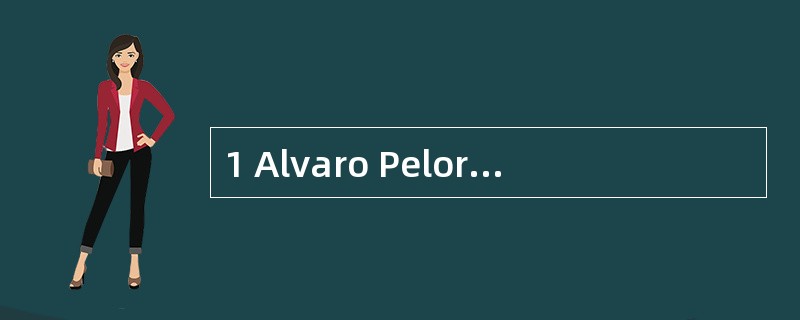 1 Alvaro Pelorus is 47 years old and mar