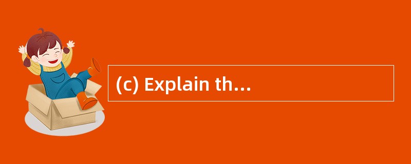 (c) Explain the extent to which you shou (c) Explain the extent to which you shou