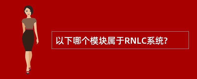 以下哪个模块属于RNLC系统?