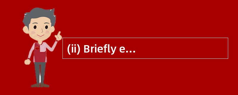 (ii) Briefly explain the implications of