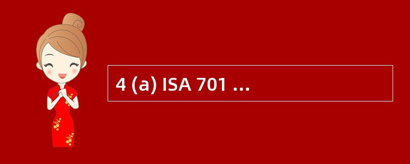 4 (a) ISA 701 Modifications to The Indep