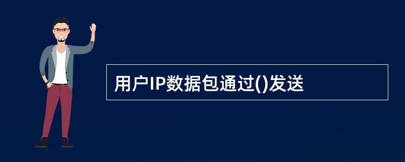 用户IP数据包通过()发送