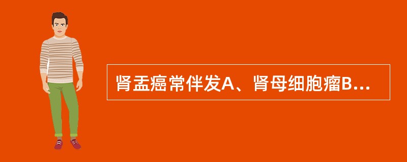 肾盂癌常伴发A、肾母细胞瘤B、肾癌C、肾盂癌D、肾结石E、膀胱癌