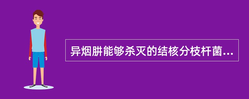 异烟肼能够杀灭的结核分枝杆菌菌群包括A、快速繁殖菌群B、间断缓慢繁殖菌群C、休眠