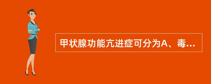 甲状腺功能亢进症可分为A、毒性弥漫性甲状腺肿B、毒性甲状腺肿C、自主性甲状腺瘤D