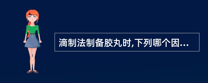 滴制法制备胶丸时,下列哪个因素不会影响其制备胶丸质量A、胶液的处方组分比B、胶液