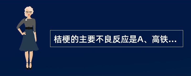 桔梗的主要不良反应是A、高铁血红蛋白血症B、静脉注射引起溶血C、口服引起胃溃疡D