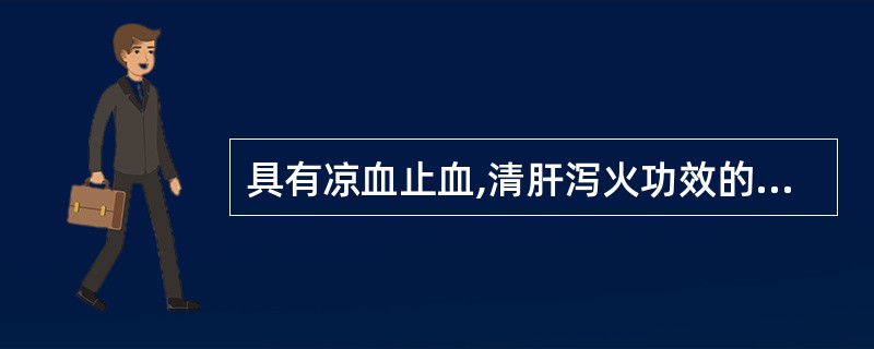 具有凉血止血,清肝泻火功效的药物是