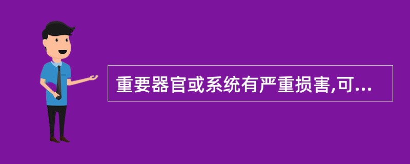 重要器官或系统有严重损害,可致残、致畸、致癌,缩短或危及生命的不良反应分级为A、