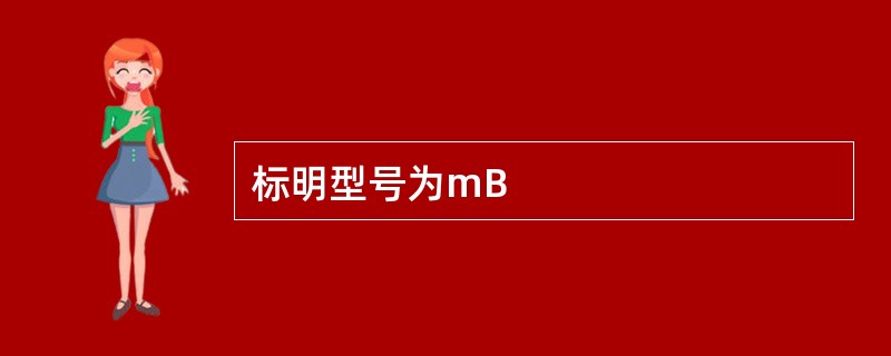 标明型号为mB