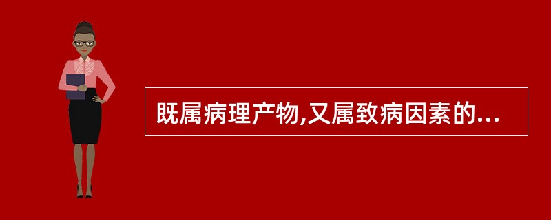 既属病理产物,又属致病因素的是A、饮食B、七情C、痰饮D、六淫E、疠气