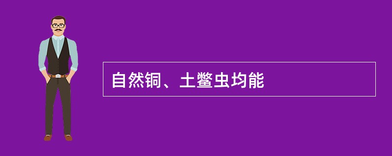 自然铜、土鳖虫均能