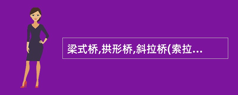 梁式桥,拱形桥,斜拉桥(索拉桥)优劣对比