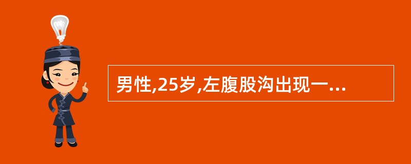 男性,25岁,左腹股沟出现一核桃大肿物,病理显示瘤细胞核仁明显、胞浆透明,呈实性